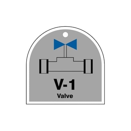 Accuform RP-Plastic, 3-1/4 in Width, 0.075 in Height, , 5 PK TDJ201XVM